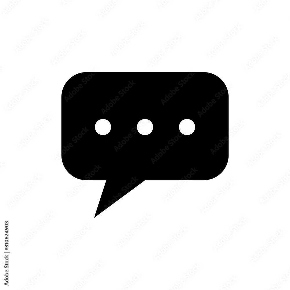 bubble speech - communication icon vector design template bubble speech - communication icon vector design template