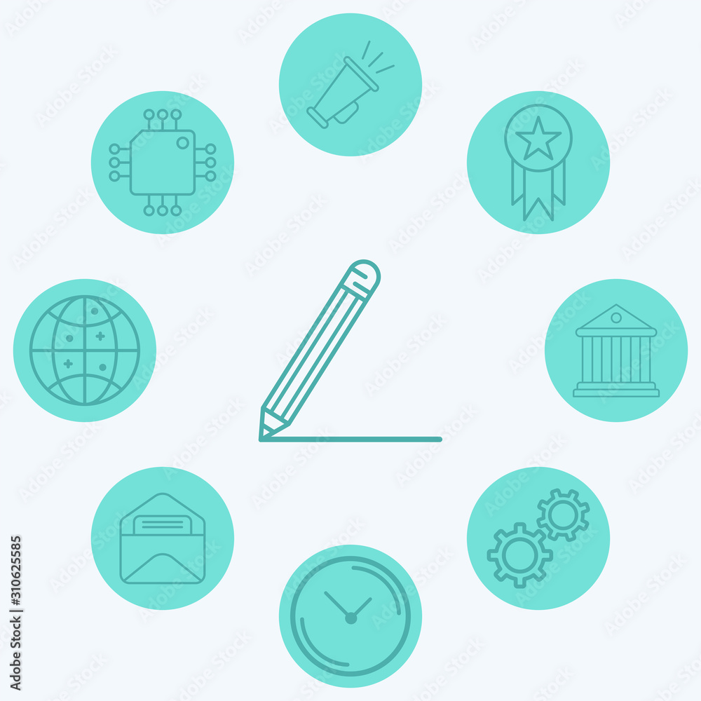 Pencil vector icon sign symbol Pencil vector icon sign symbol