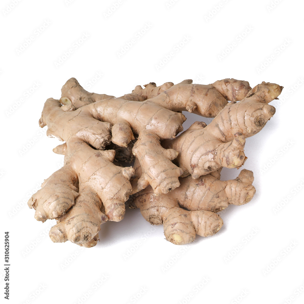 ginger or ginger root on the background new.