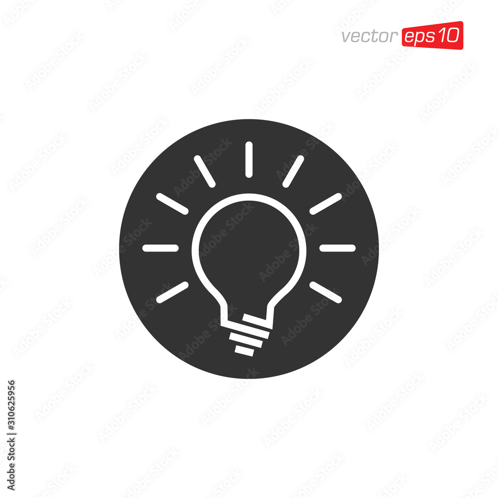 Light Bulb Icon Design Vector Light Bulb Icon Design Vector