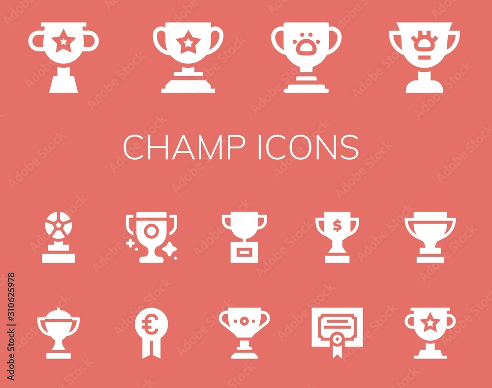champ icon set champ icon set