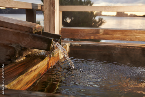 Fotografia Japanese open air hot spring