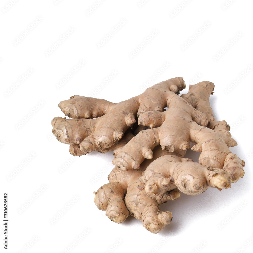 ginger or ginger root on the background new.