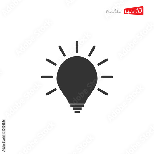 Light Bulb Icon Design Vector