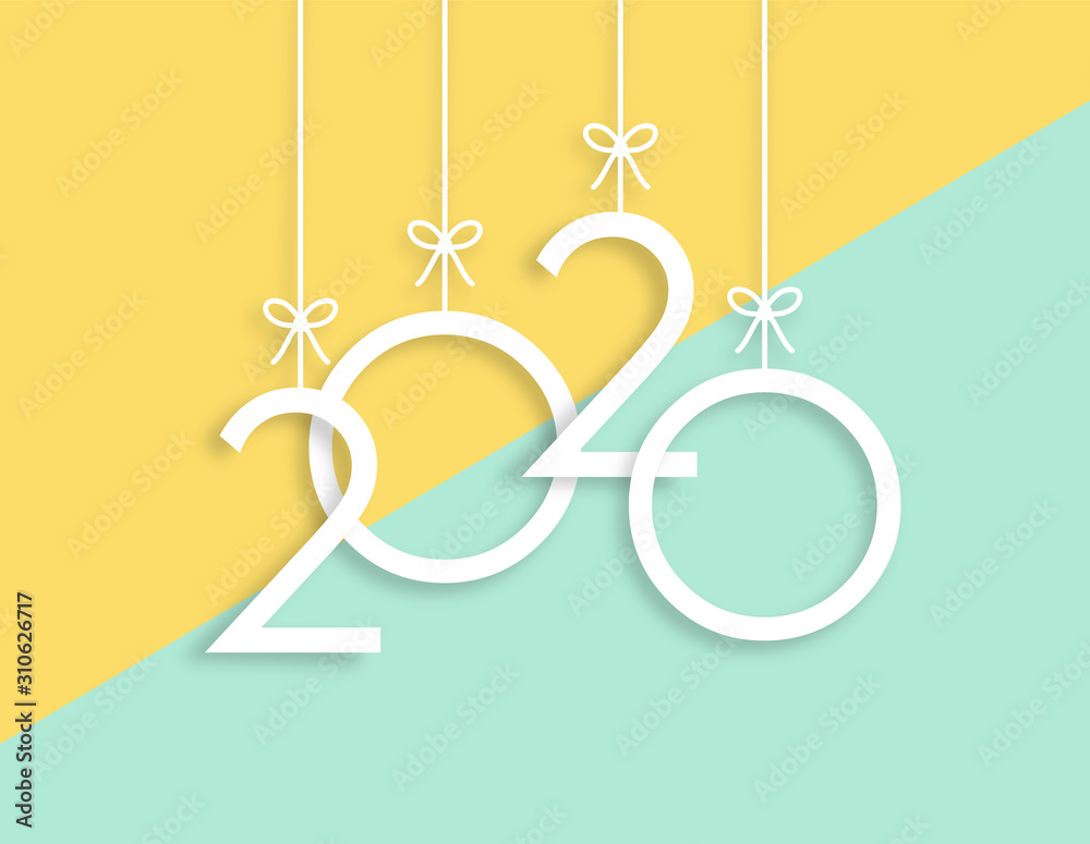2020 Trendy Colorful Vector Backgorund