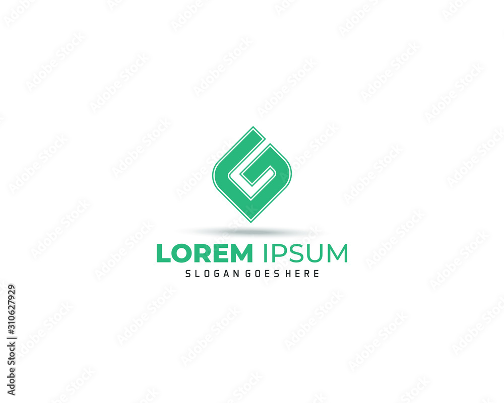 Letter G Modern Shape Logo Design Template Element Letter G Modern Shape Logo Design Template Element