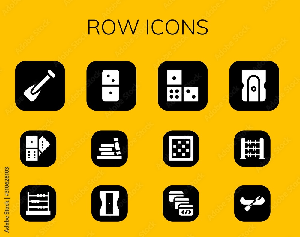 row icon set row icon set