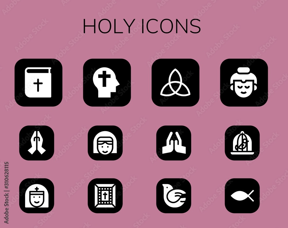 holy icon set holy icon set