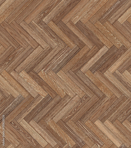 Fototapeta Naklejka Na Ścianę i Meble -  Seamless wood parquet texture herringbone light brown