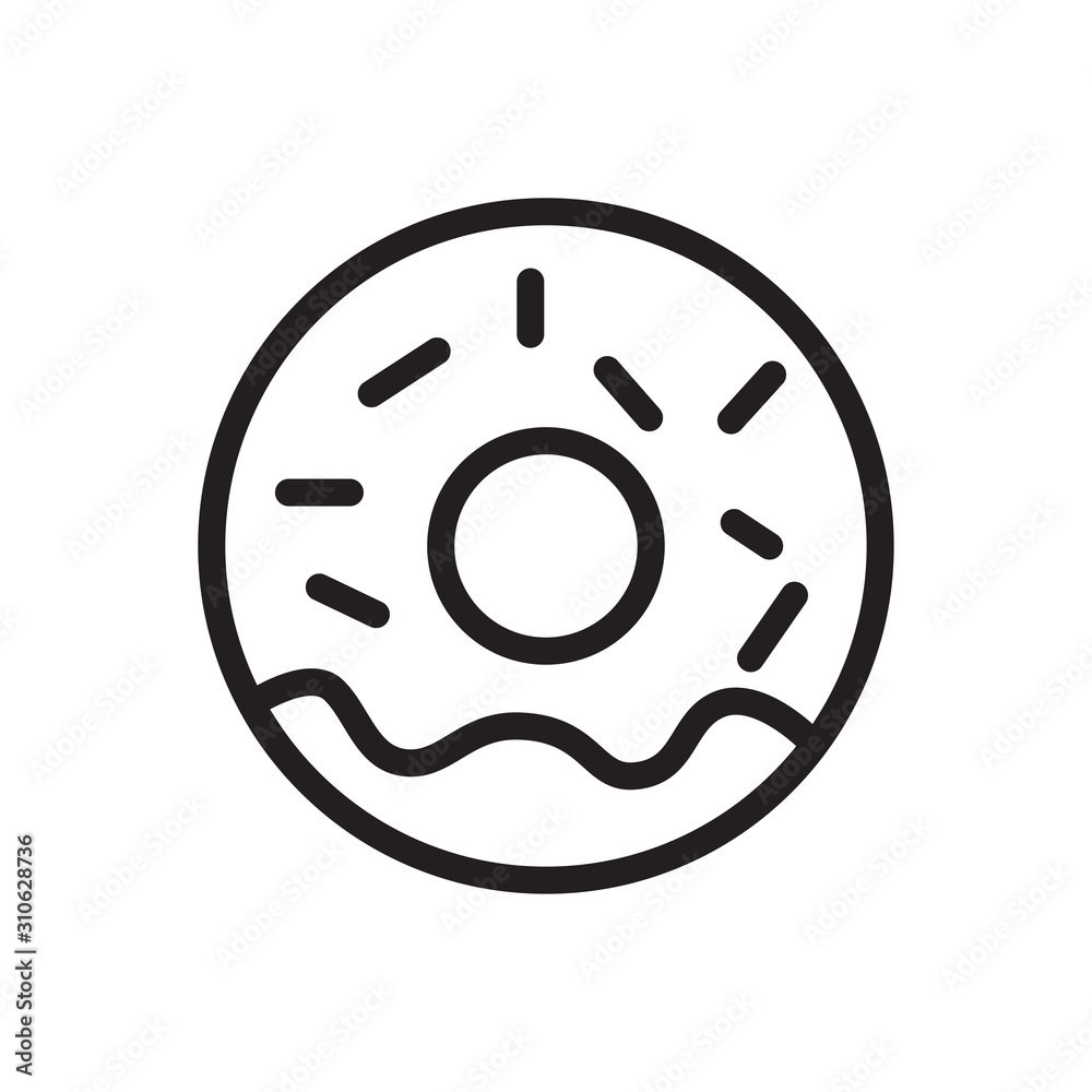 Doughnut icon Vector Doughnut icon Vector