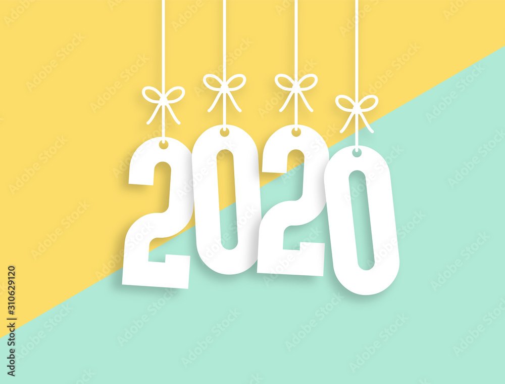 2020 Trendy Colorful Vector Backgorund