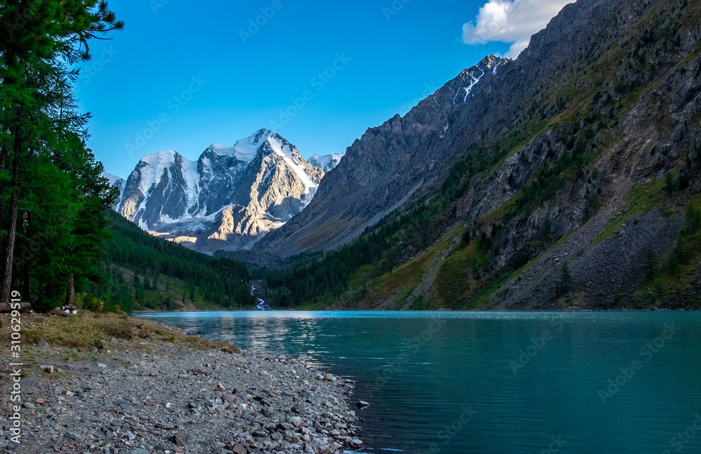 Shavlinskoye lake in the Altai Republic.