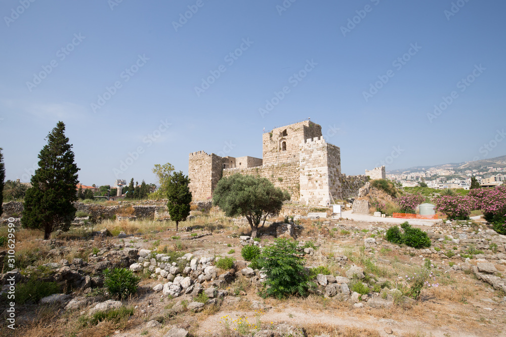 The crusader castle. Byblos, Lebanon - June, 2019