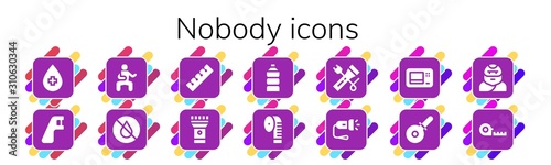 nobody icon set
