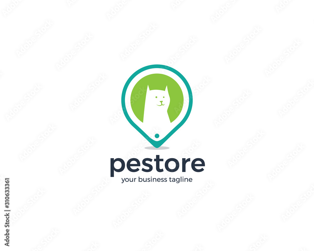 Pet store app logo design Pet store app logo design