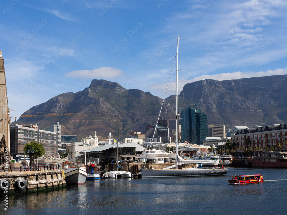 The view of V&A Water front in Cape Town, South Africa