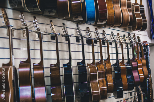many guitars in-store musical instruments b n photo