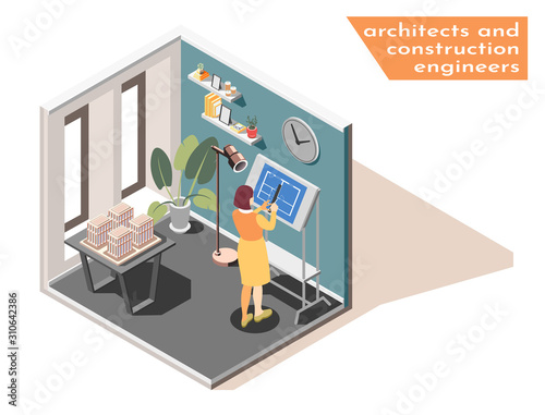 Construction Architecture Engineers Composition 