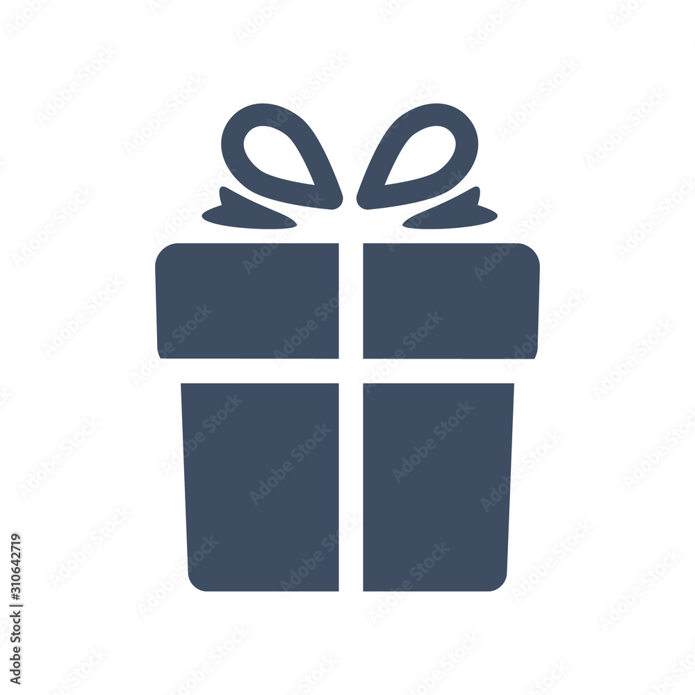 Gift box, present icon isolated on the white background Gift box, present icon isolated on the white background