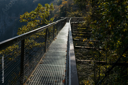 Metal Bridge Okatse Kanyon Kutaisi Georgia