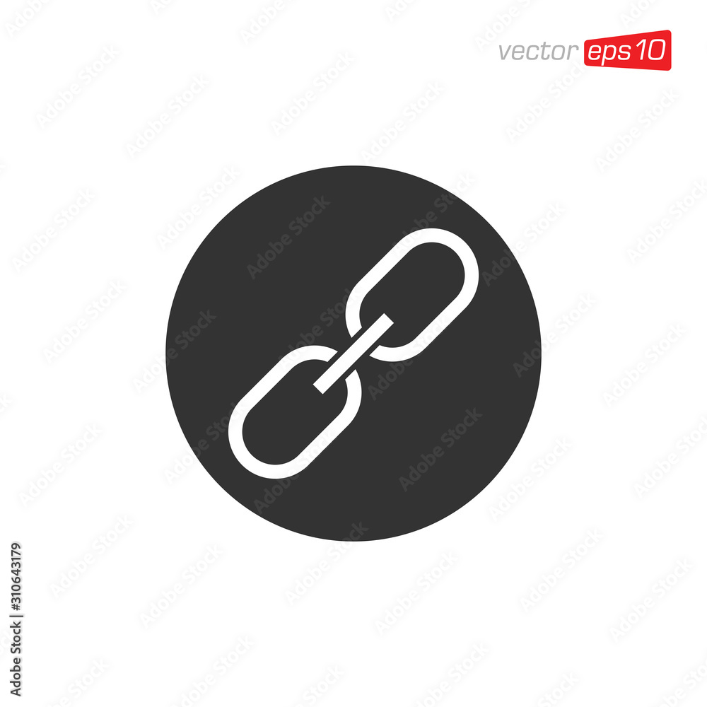 Chain Link Icon Design Vector
