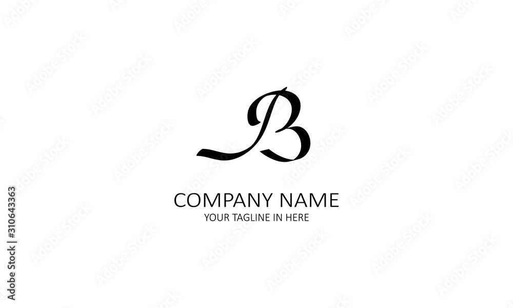 The concept of the logo with the initials letter B is a simple classical model handwritten script, very suitable for a symbol or company logo in an art or photography midwife The concept of the logo with the initials letter B is a simple classical model handwritten script, very suitable for a symbol or company logo in an art or photography midwife