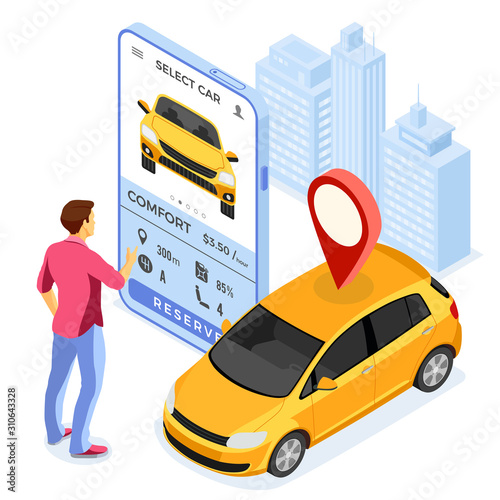 Car Sharing Service Concept
