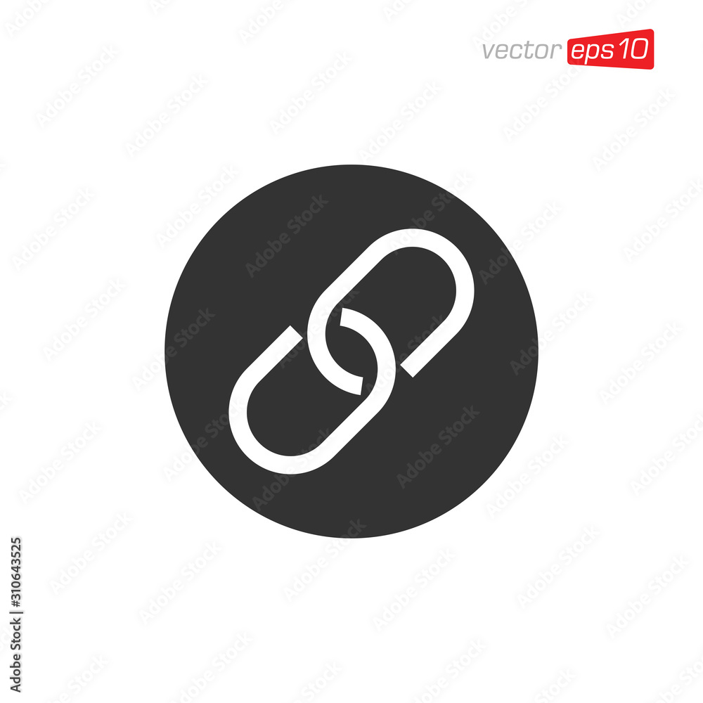 Chain Link Icon Design Vector