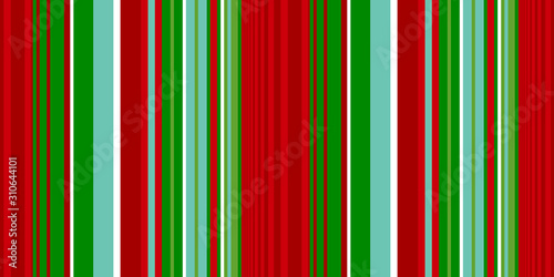 Christmas stripe seamless pattern. Banner Xmas traditional color striped background photo