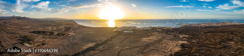 El Cotillo, Fuerteventura. Amaszing Aerial Shot. Canary Islands, Spain photo