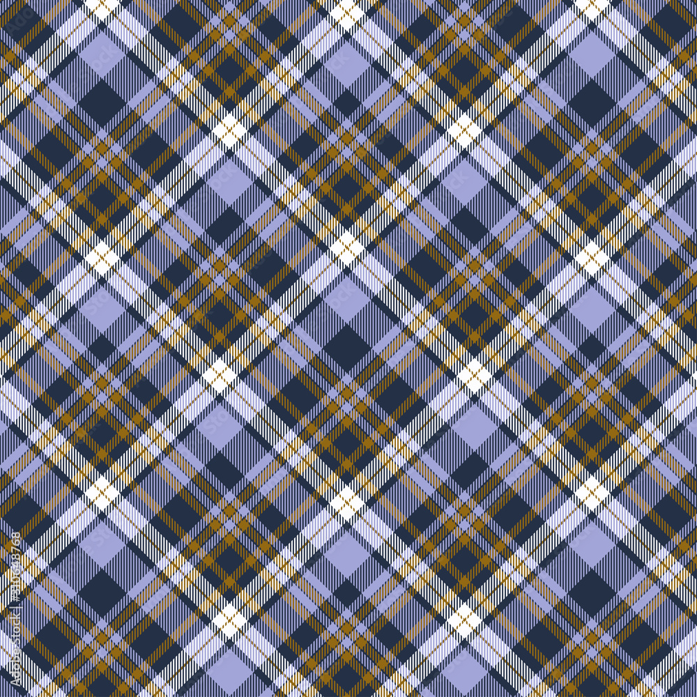 Tartan plaid purple and yellow seamless checkered vector pattern. Tartan plaid purple and yellow seamless checkered vector pattern.