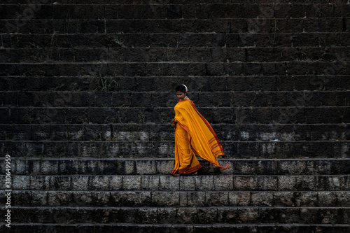 Φωτογραφία Maharshtrian saree look