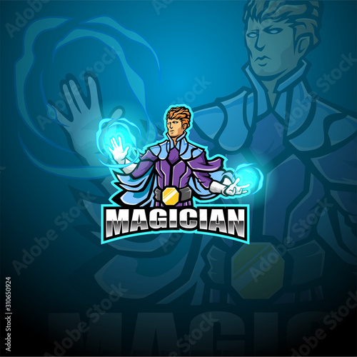 Magician esport mascot logo design