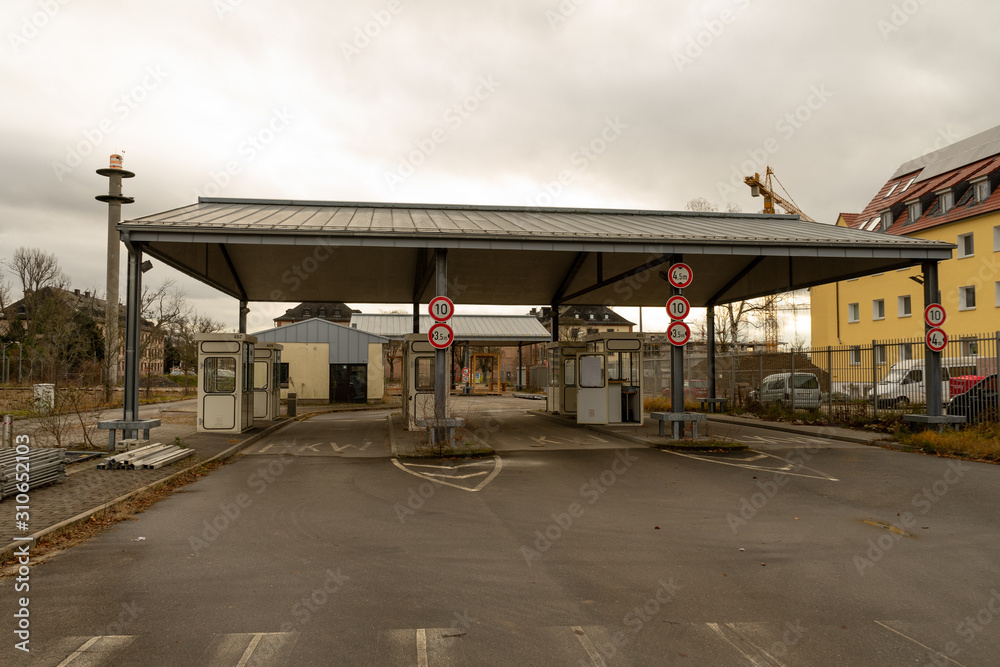Entrance and security control at the former US Base Heidelberg Entrance and security control at the former US Base Heidelberg