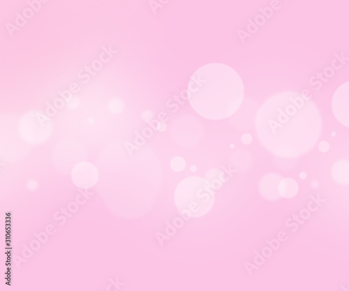 Abstract pink bokeh light background,Christmas background for design ,pink bokeh love Valentines day background