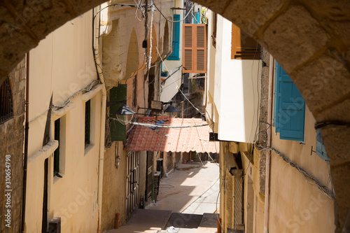 Streets in the historic center of Tripoli, Lebanon - June, 2019