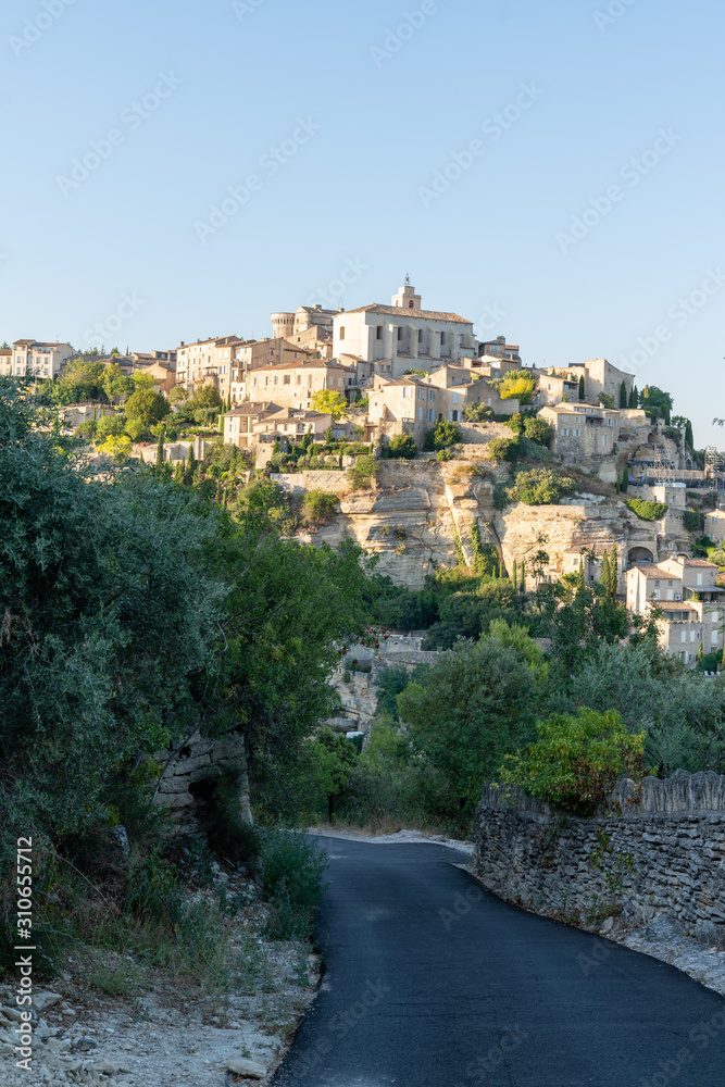 View on Gordes small medieval town in Provence south France