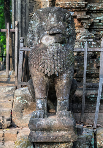 Ancient Temple Prasat Krahom Landscape of Koh Ker, Northwest Cambodia photo