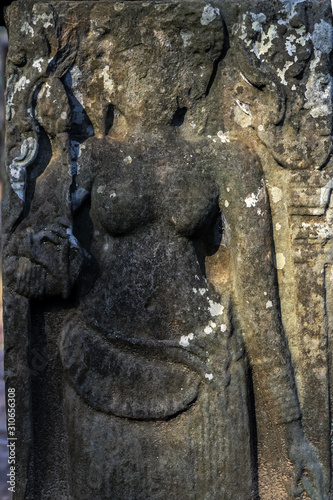 Archaeological Landscape Prasat Krahom red bricks Hindu Temple in Koh Ker Cambodia photo