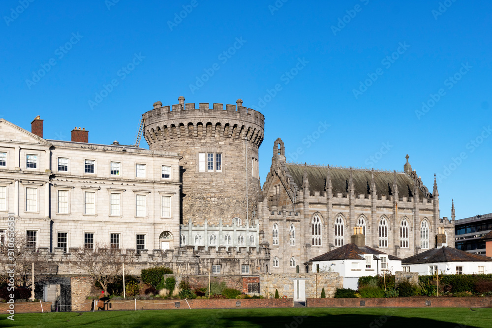 Record Tower and Chapel Royal of Dublin Castle. Dublin, Ireland