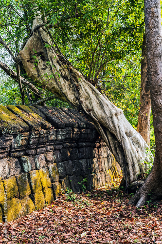 Ancient Temple Prasat Krahom Landscape of Koh Ker, Northwest Cambodia