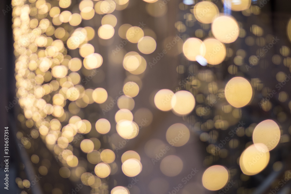 Orange bokeh on a black background. Night light. Orange bokeh on a black background. Night light.