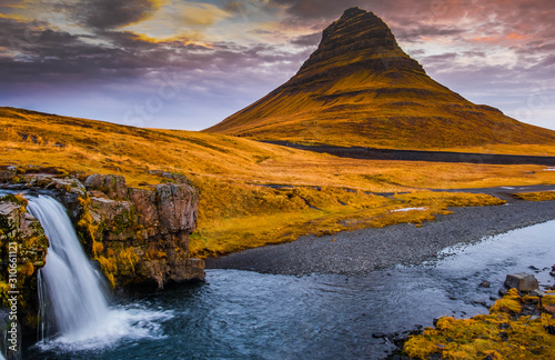 Experience the iconic, Kirkjufell mountain in the Snaefellsnes Peninsula, Iceland. © Lakkana