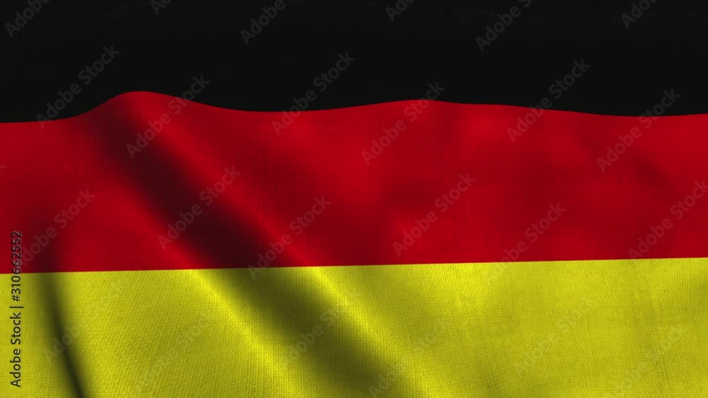 Germany flag waving in the wind. National flag Federal Republic of Germany Germany flag waving in the wind. National flag Federal Republic of Germany