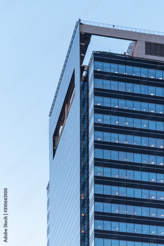 Fototapeta premium Blue glass windows