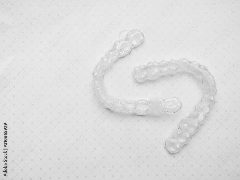 Invisible aligners plastic braces dentistry retainers to straighten teeth temporary removable straightener