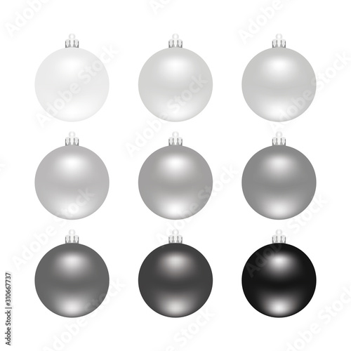 Christmas balls. Realistic vector illustration