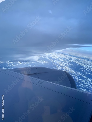 Some low level cloud as seen from above in a plane