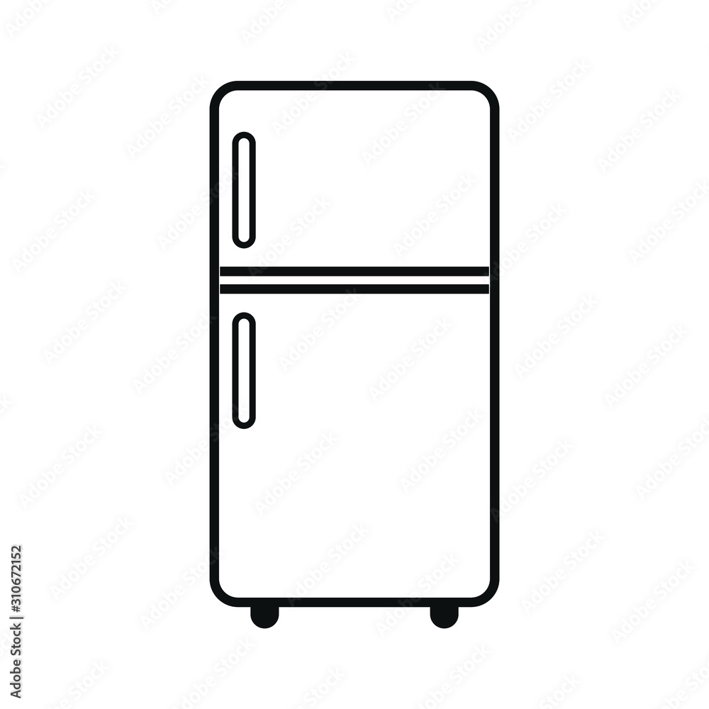 refrigerator in the kitchen refrigerator in the kitchen