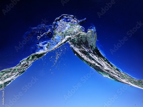 Splashing water